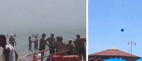 Tromba d'aria sulla spiaggia a Ostia: 10 bagnanti feriti