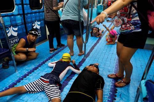 Piscina o campo da calcio? No, è la metro di Taipei