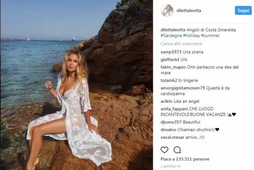 Incidente hot per Diletta Leotta: tuffo e "fuori di seno"