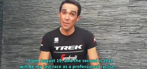 Ciclismo, a 35 anni Alberto Contador dice basta