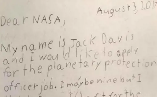 A 9 anni si candida alla Nasa come "Guardiano della galassia"