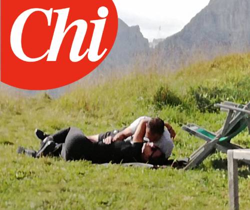Max Allegri e Ambra Angiolini in montagna per la loro fuga d'amore