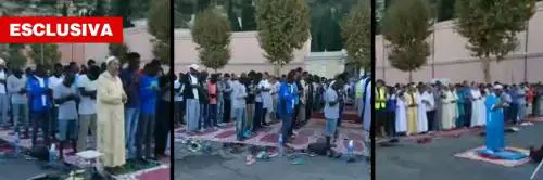 Festa islamica davanti al cimitero di Ventimiglia