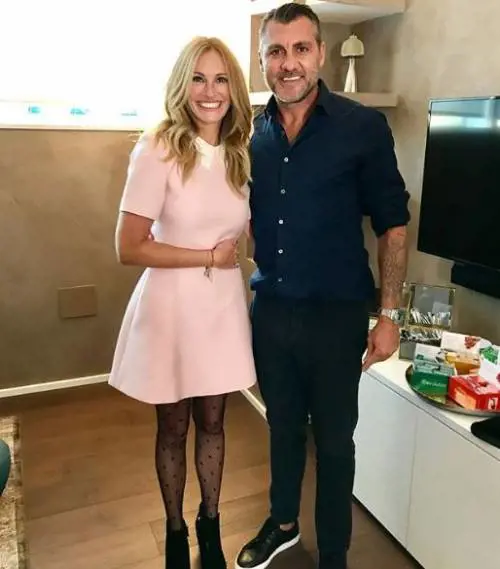 Bobo Vieri incontra Julia Roberts: "I sogni diventano realtà"