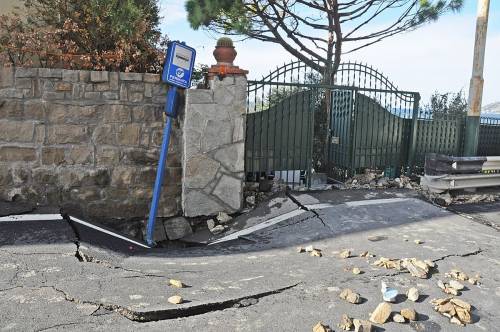 Sanremo, allagata la statale Aurelia