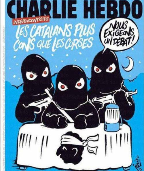 Charlie Hebdo attacca anche i catalani: "Più idioti dei corsi"