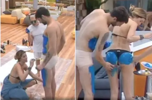 Gf Vip, Aida dipinge gli slip di Jeremias: "Si sta ingrossando"