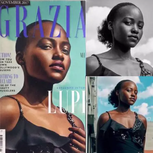 Lupita Nyong’o accusa Grazia: "E i miei capelli dove sono?"