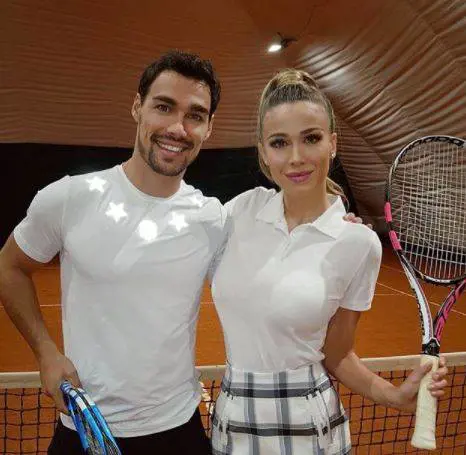Diletta Leotta scopre i segreti del tennis con Fabio Fognini