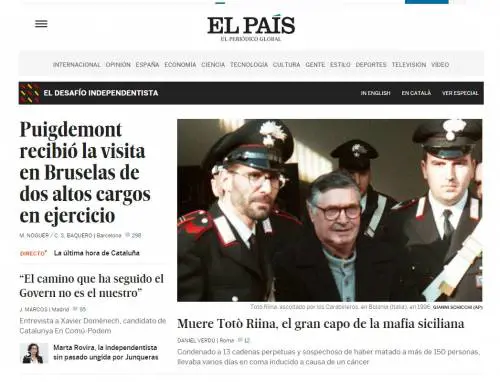 La morte di Totò Riina domina sui media stranieri