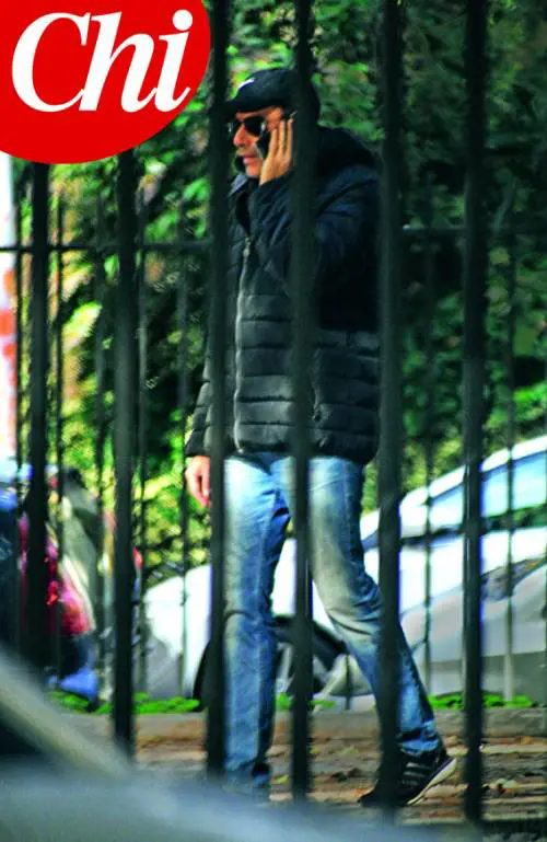 Fausto Brizzi al parco con la figlia su Chi