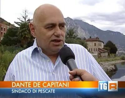 Il sindaco de Capitani, fermo immagine Tgr Rai