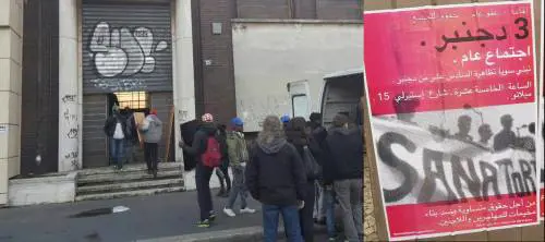 Manifesti anche in arabo per il raduno no global negli ex bagni occupati