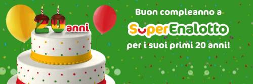 Il SuperEnalotto festeggia 20 anni di sogni degli italiani