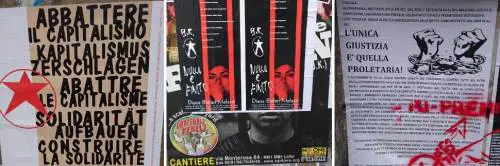 A Milano rispuntano manifesti e simboli Br