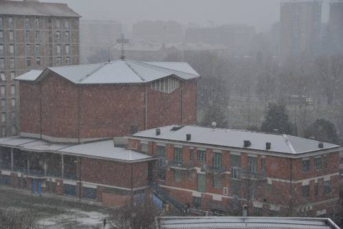 Arriva la prima neve a Milano