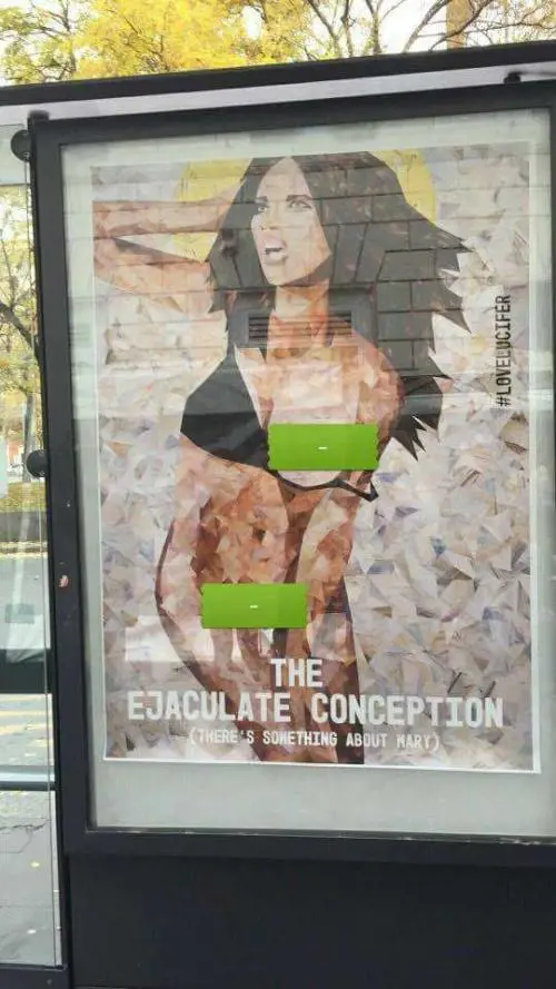 Quei manifesti contro Maria che sfregiano Roma