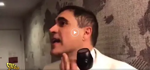 screenshot video Striscia la Notizia