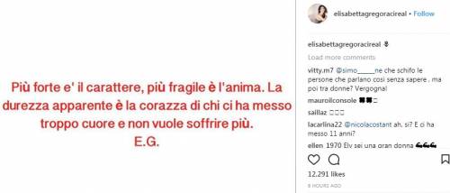 Elisabetta Gregoraci: "Più forte è il carattere, più fragile è l'anima"