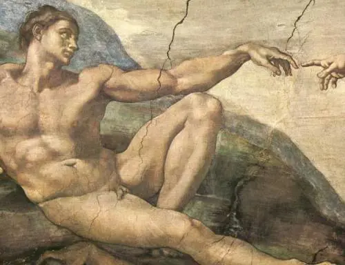 Un particolare della Cappella sistina