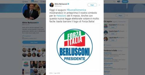 "Berlusconi presidente" Il nuovo simbolo di Forza Italia