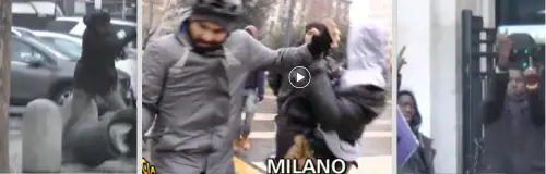 Brumotti aggredito da stranieri. Ecco le immagini di Striscia la Notizia