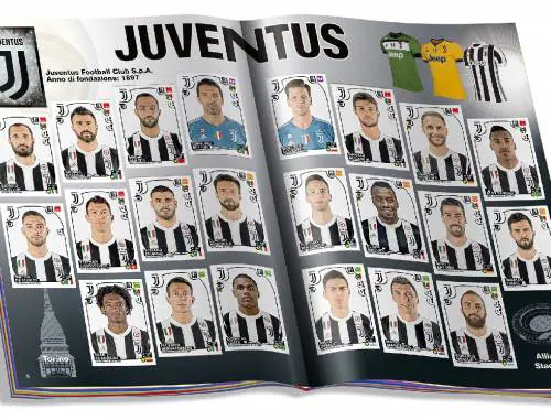 Le figurine della Juventus campione