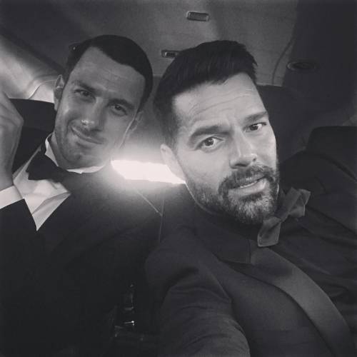 Ricky Martin con il compagno Jwan Yosef