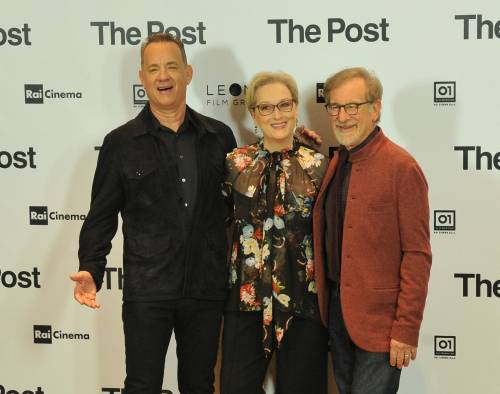 Spielberg presenta il suo The Post "Lezione di coraggio per le donne"