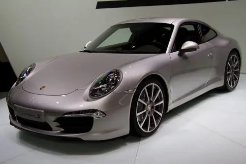 Una Porsche in una foto d'archivio