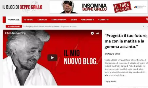 Il M5S "esce" dal blog di Grillo: contatti giù, boom di guadagni