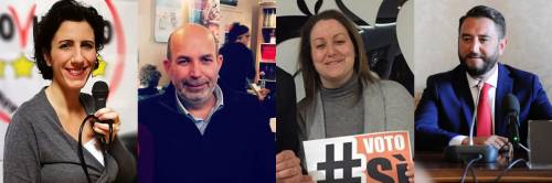 Paola Carinelli, Vito Crimi, Azzurra Cancelleri, Giancarlo Cancelleri