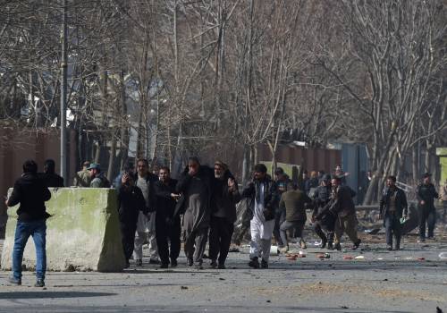 I feriti nell'attentato di Kabul