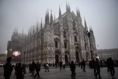 Nebbia in centro a Milano
