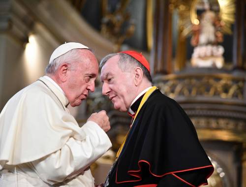 Il cardinale Parolin e Papa Francesco