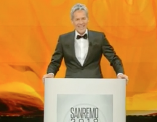 Sanremo 2018,  Baglioni imita Mussolini e scoppia la polemica 