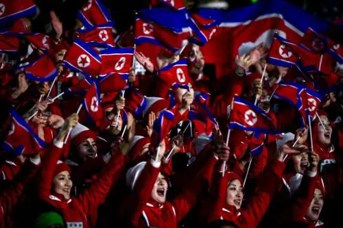 Sugli spalti a Pyeongchang anche il coro nordcoreano