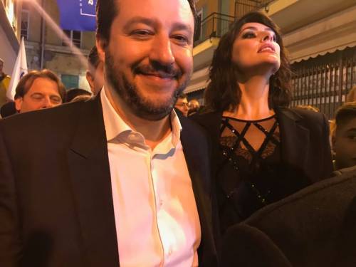 Salvini e la Isoardi a Sanremo