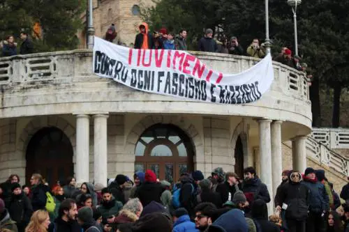 Macerata, antifascisti in piazza