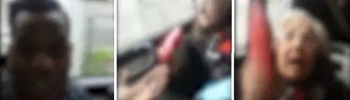Anziana picchia e sputa su un giovane africano: "Fate schifo"