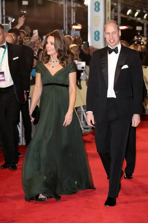 Kate Middleton incinta ai Bafta 2018