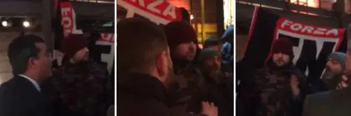 Blitz di Forza Nuova negli studi di La7. Interviene anche Floris