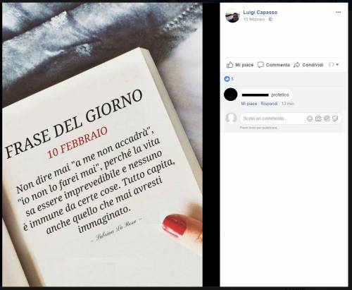 Latina, il carabiniere su Facebook: "Tutto può accadere..."
