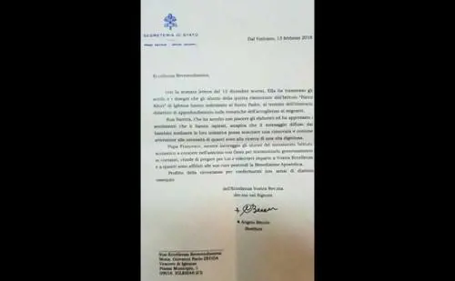 La missiva pubblicata su UnioneSarda.it