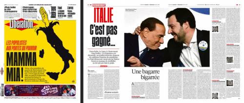 Ora Libération attacca il centrodestra italiano: "I populisti sono alle porte"
