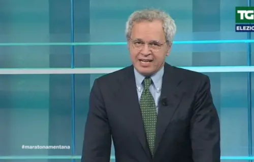 Elezioni, il buongiorno di Mentana alla maratona: "Beati voi che..."