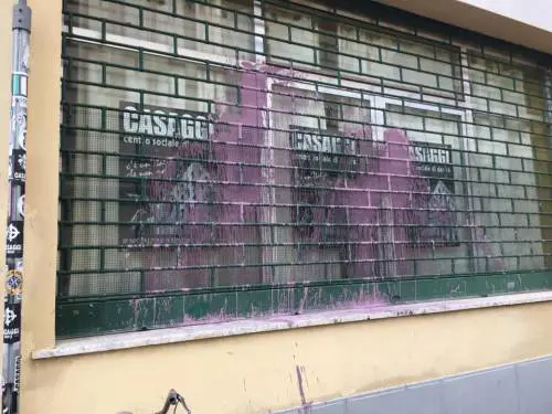 Imbrattata la sede di Casaggì a Firenze