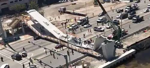 Crolla un ponte a Miami: "Ci sono diverse vittime"