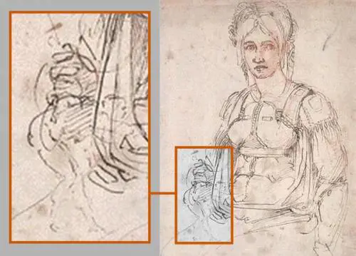 La caricatura nascosta di Michelangelo
