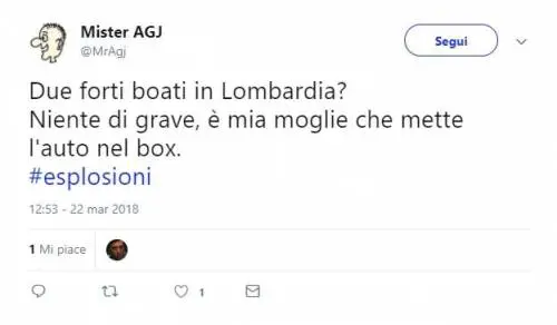 Dopo i boati scoppia l'ironia sui social